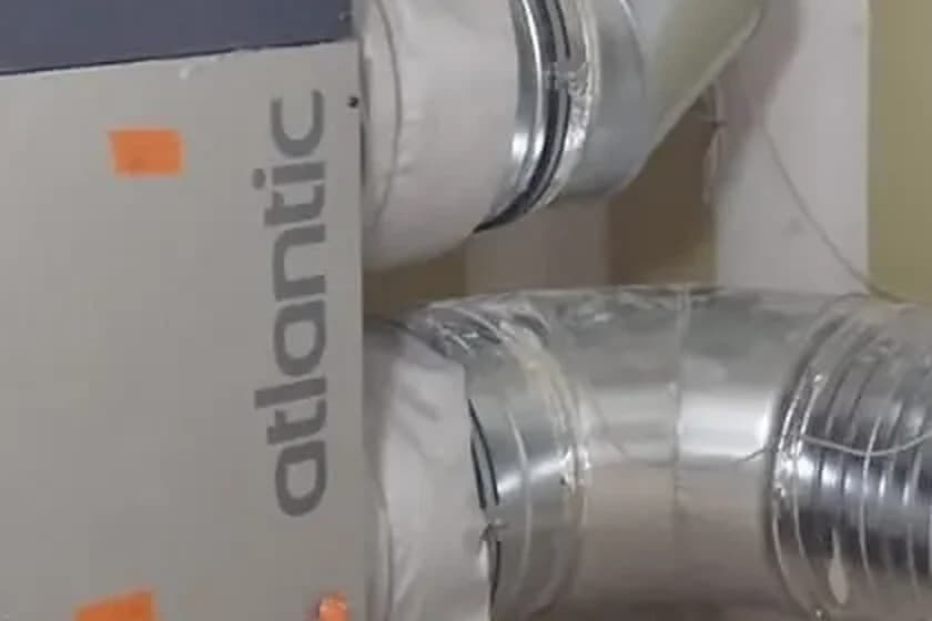 Centrale de traitement d’air Atlantic raccordée à ses gaines