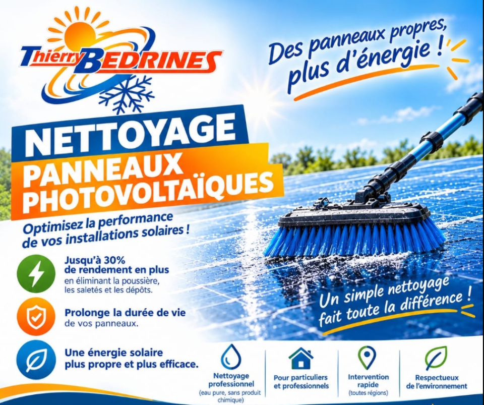 Nettoyage de panneaux photovoltaïques